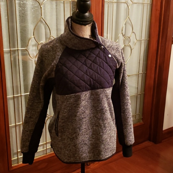 Abercrombie asymmetrical side snap sweater - Picture 2 of 6